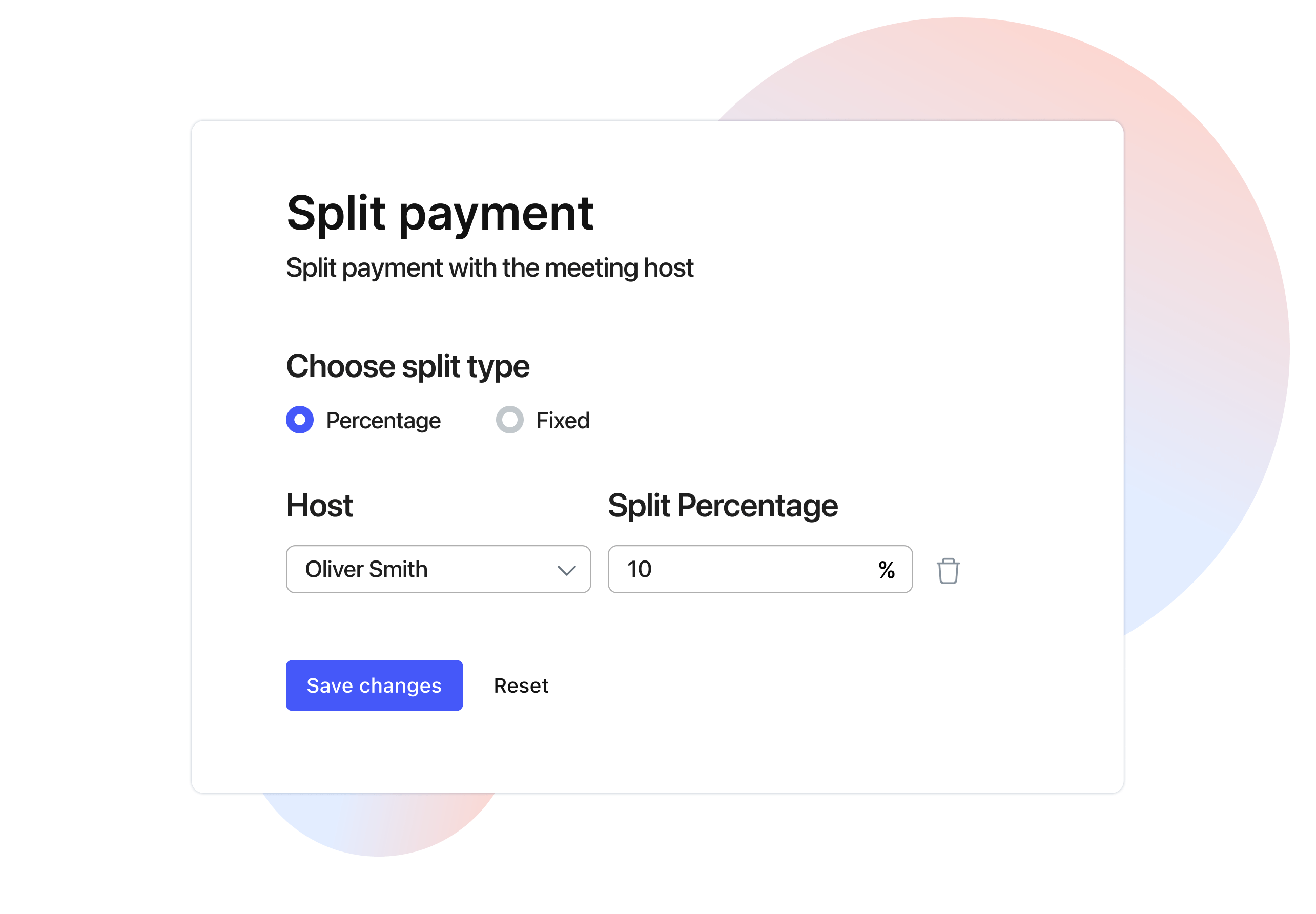 Split Payment